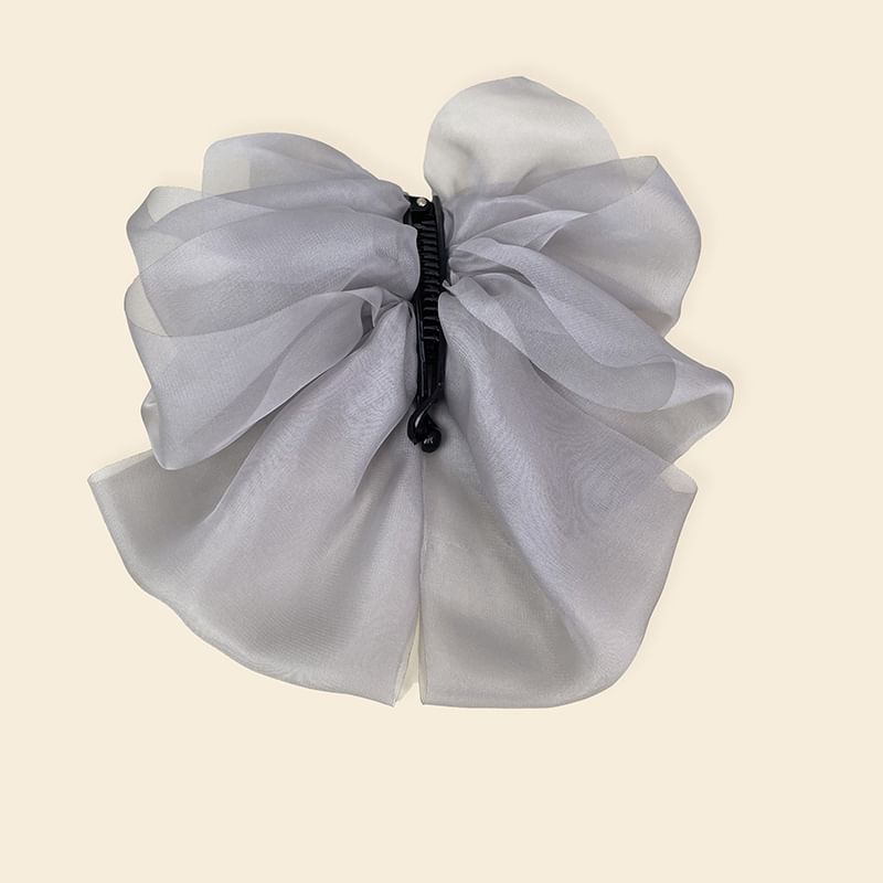 Plain Bow Mesh Hair Clamp mySite