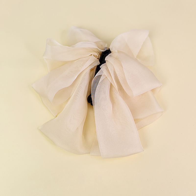 Plain Bow Mesh Hair Clamp mySite