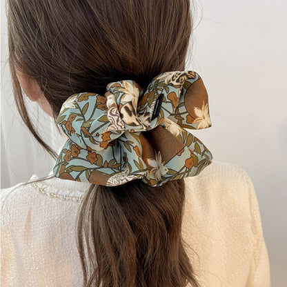 Floral Print Fabric Scrunchie mySite