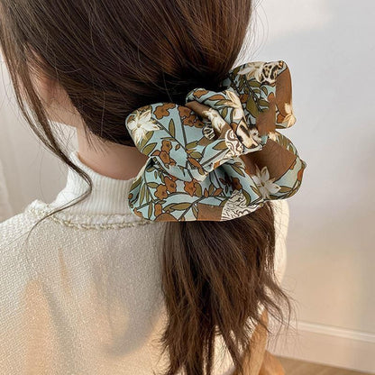 Floral Print Fabric Scrunchie mySite