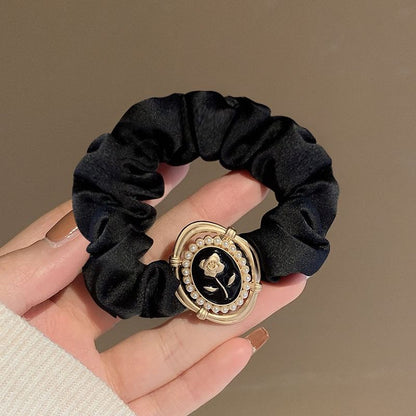 Floral Faux Pearl Mesh Hair Clamp / Scrunchie / Hair Clip mySite