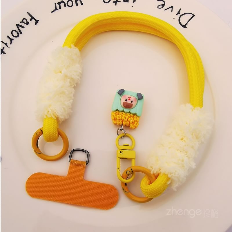 Cartoon Wrist Phone Strap with Lanyard Pad SpreePicky