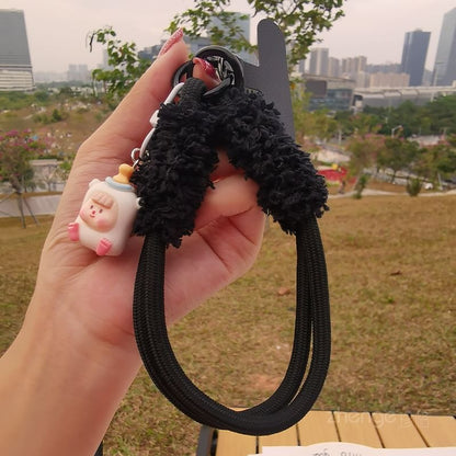 Cartoon Wrist Phone Strap with Lanyard Pad SpreePicky