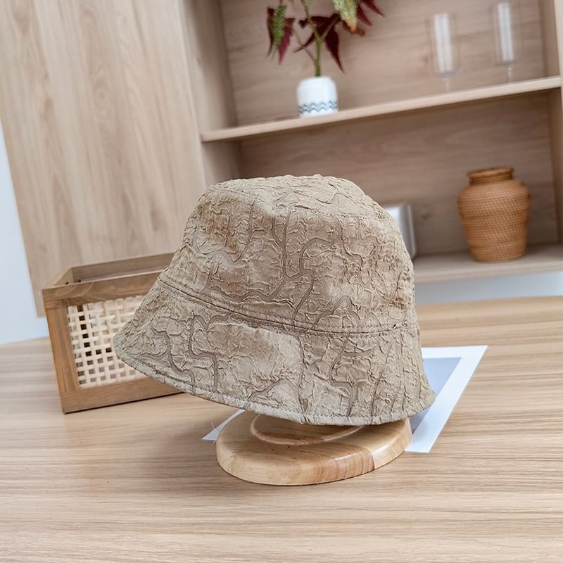 Plain Shirred Bucket Hat SpreePicky