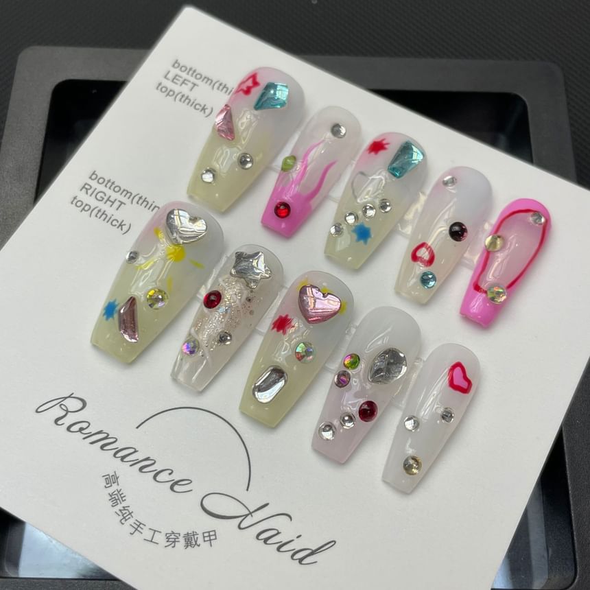 Rhinestone Press On Nails SpreePicky