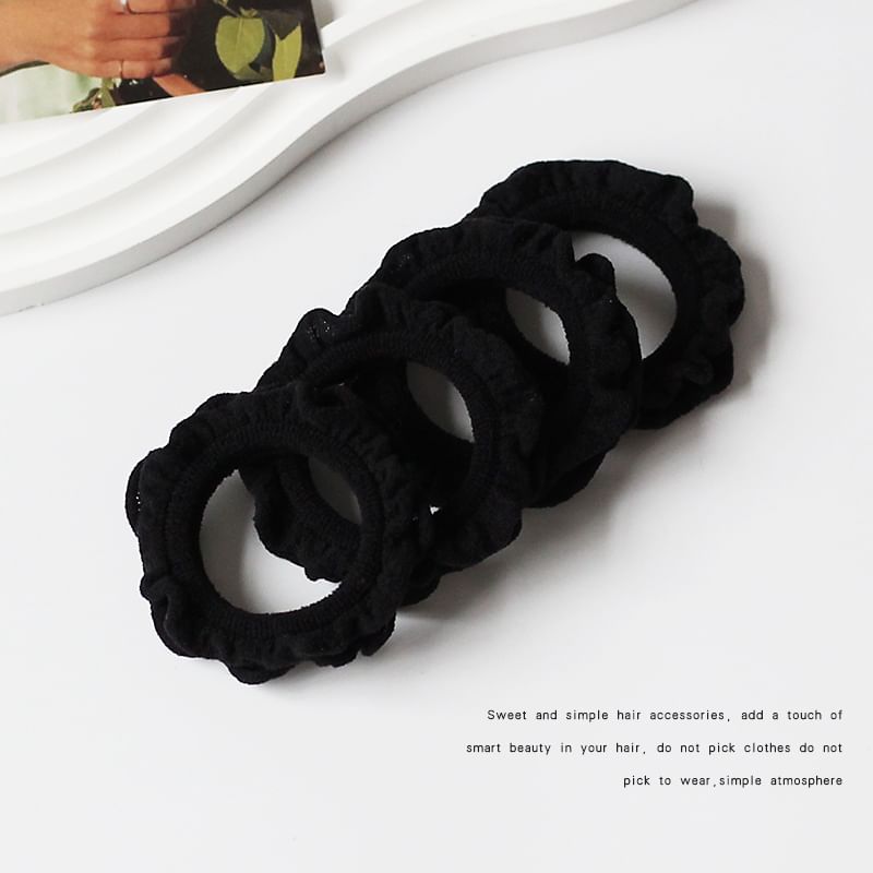 Set of 4: Plain Hair Tie SpreePicky