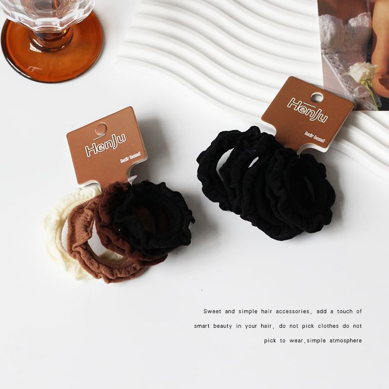 Set of 4: Plain Hair Tie SpreePicky