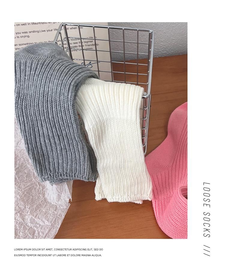 Set of 3 Pairs: Plain Ribbed Short Socks SpreePicky