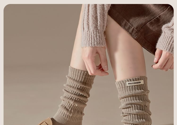 Plain Mid Calf Socks / Leg Warmers / Set SpreePicky