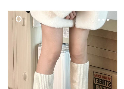 Plain Ribbed Knee Leg Warmers / Set SpreePicky