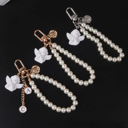 Angel Faux Alloy / Faux Pearl Bag Charm Keyring (Various Designs) SpreePicky