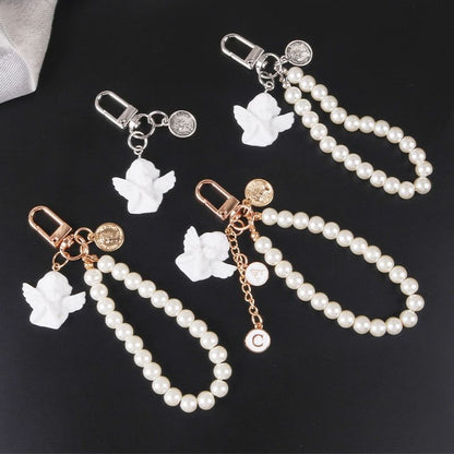 Angel Faux Alloy / Faux Pearl Bag Charm Keyring (Various Designs) SpreePicky