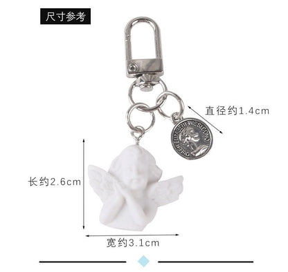 Angel Faux Alloy / Faux Pearl Bag Charm Keyring (Various Designs) SpreePicky