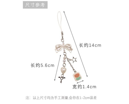 Bow Acrylic Alloy Phone Charm (Various Designs) SpreePicky