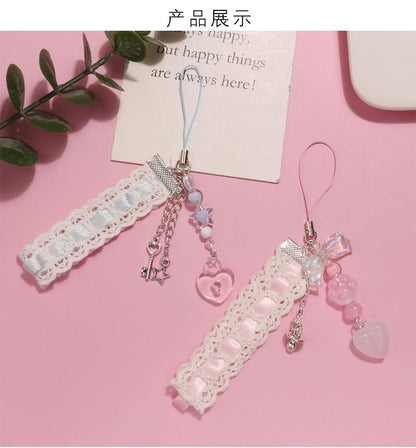 Heart Lace Acrylic Phone Charm (Various Designs) SpreePicky