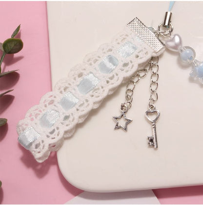 Heart Lace Acrylic Phone Charm (Various Designs) SpreePicky