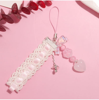 Heart Lace Acrylic Phone Charm (Various Designs) SpreePicky