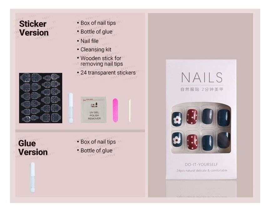 Shell Press On Nails / Tool Pack / Set SpreePicky