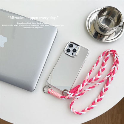 Braided Lanyard Phone Case - iPhone 15 Pro Max / 15 Pro / 15 Plus / 15 / 14 Pro Max / 14 Pro / 14 Plus / 14 / 13 Pro Max / 13 Pro / 13 / 13 mini / 12 Pro Max / 12 Pro / 12 / 12 mini SpreePicky