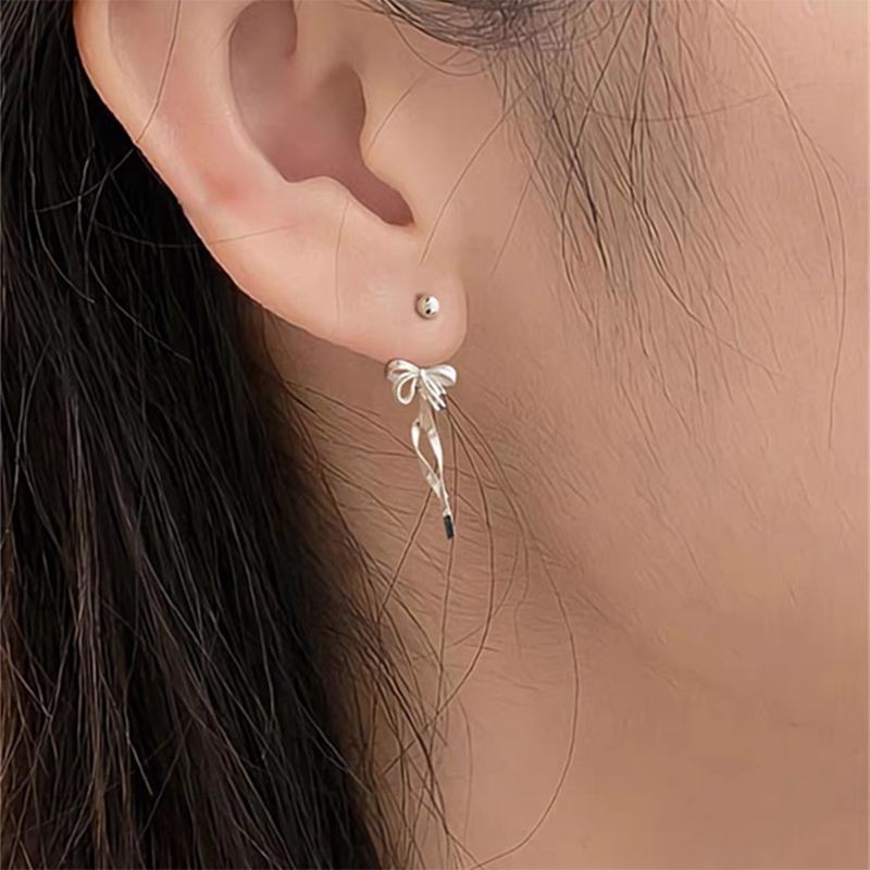 Bow Alloy Ear Jacket mySite