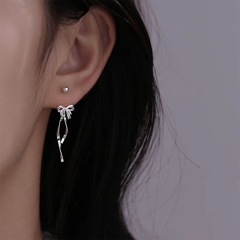 Bow Alloy Ear Jacket mySite