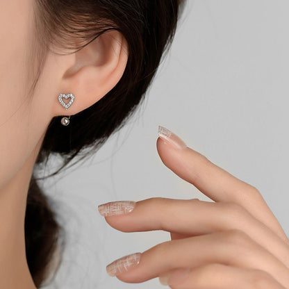 Heart Rhinestone Alloy Ear Jacket mySite