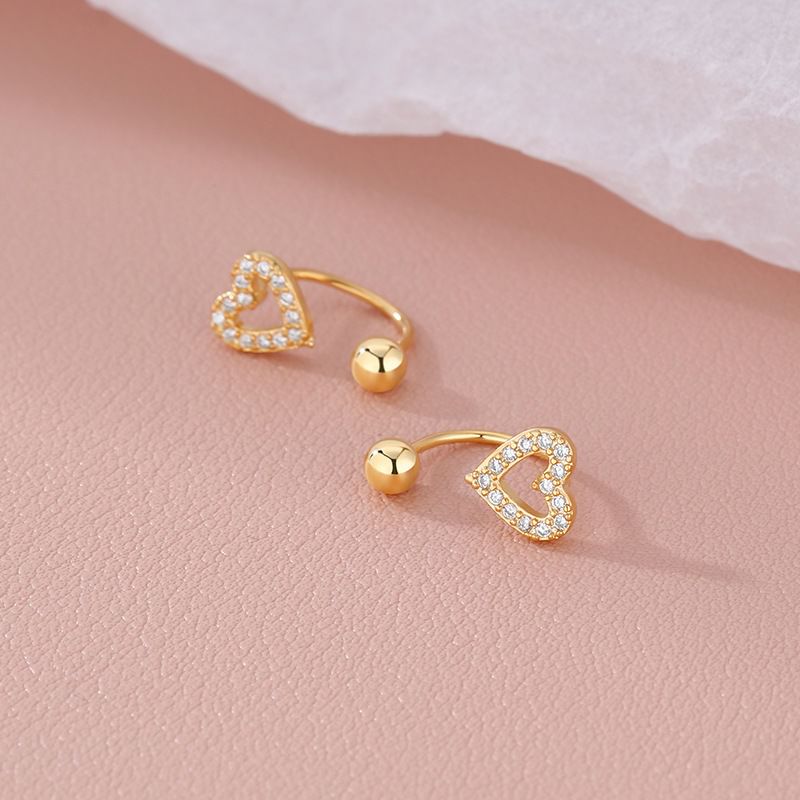 Heart Rhinestone Alloy Ear Jacket mySite