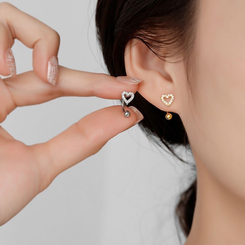 Heart Rhinestone Alloy Ear Jacket mySite