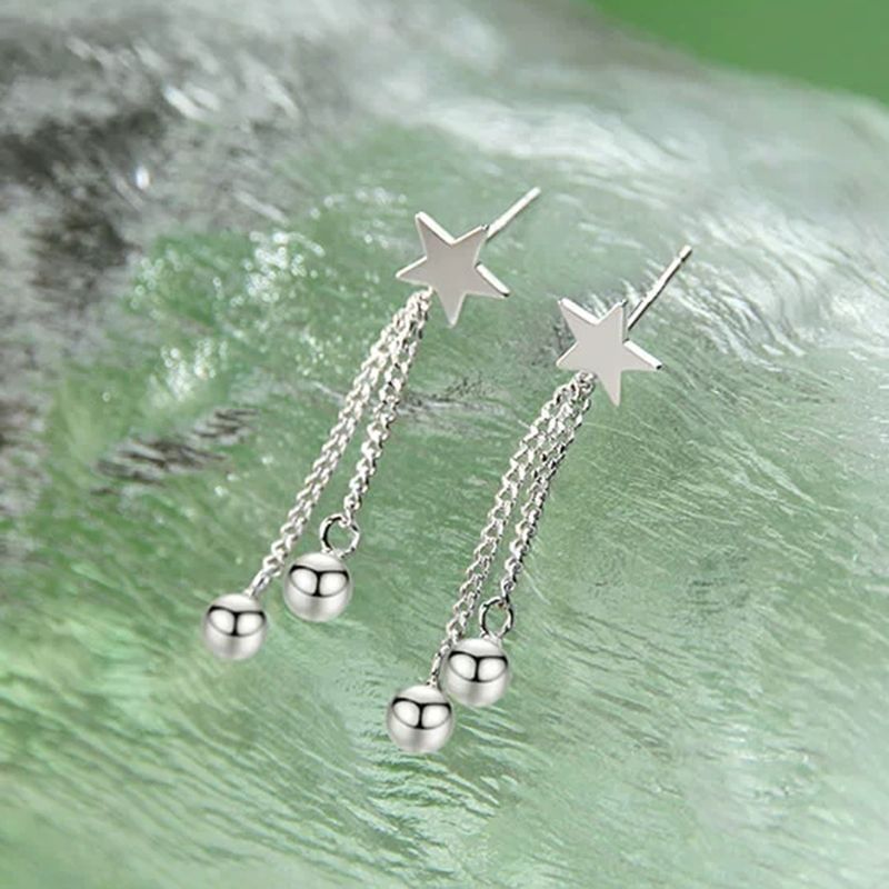 Star Alloy Dangle Earring mySite