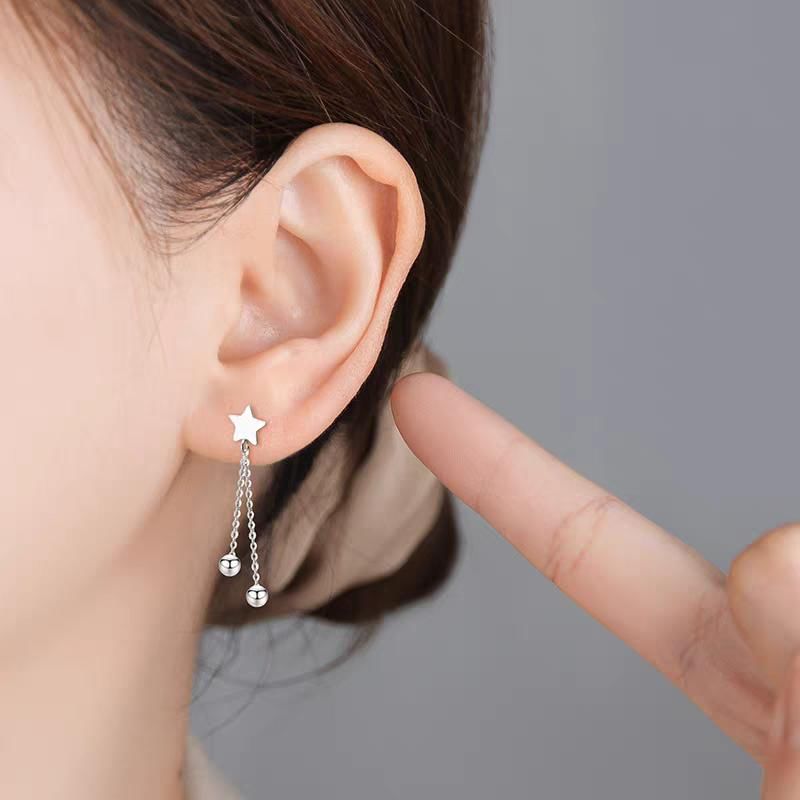 Star Alloy Dangle Earring mySite