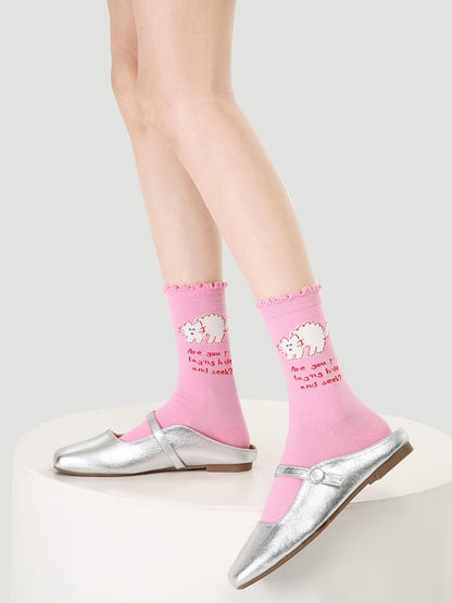 Set of 5 Pairs: Print Socks SpreePicky