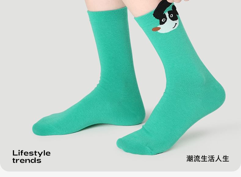 Set of 5 Pairs: Cartoon Print Socks SpreePicky