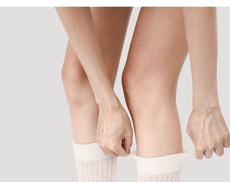 Plain Mid-Calf Socks SpreePicky