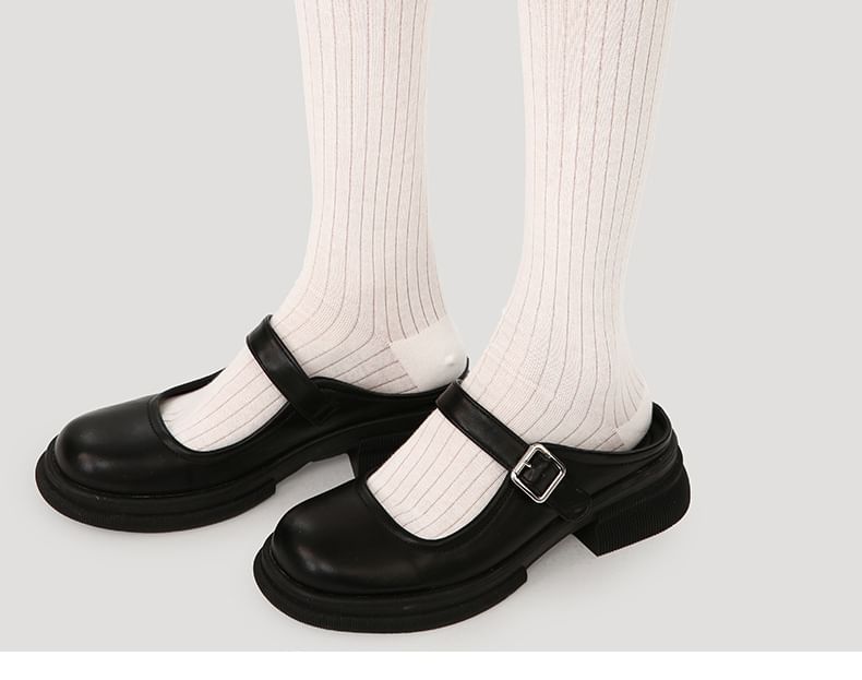 Plain Mid-Calf Socks SpreePicky