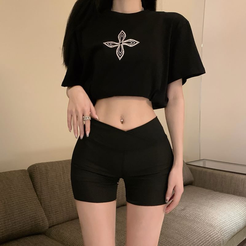 High Waist Plain Boyshorts SpreePicky