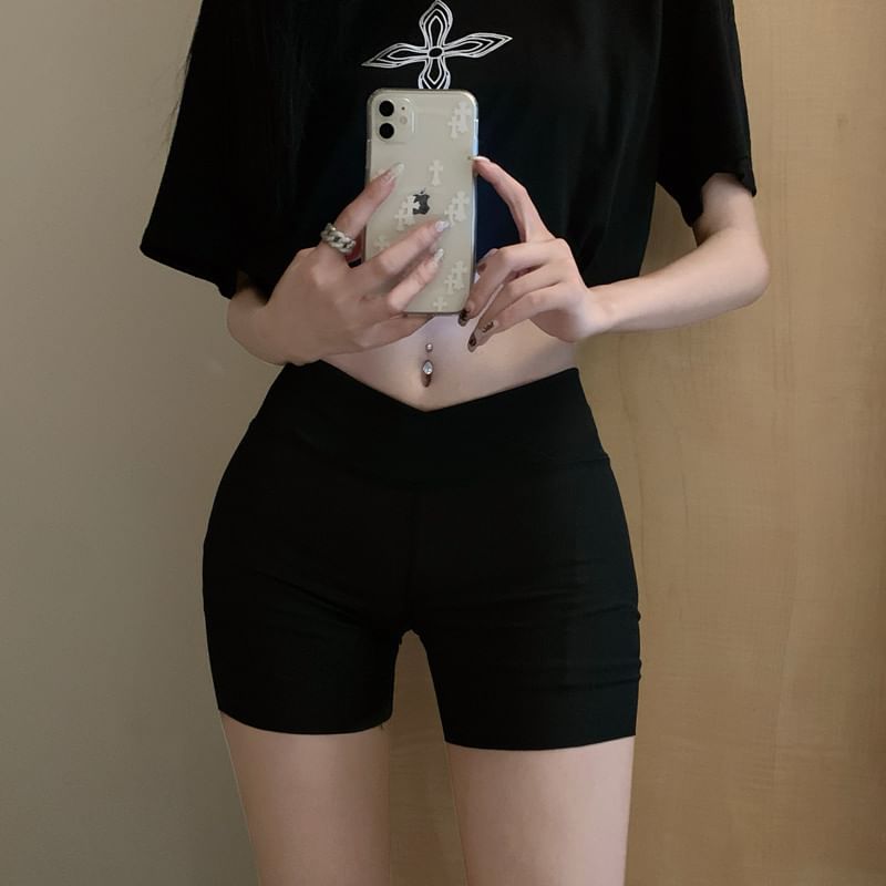 High Waist Plain Boyshorts SpreePicky