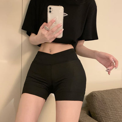 High Waist Plain Boyshorts SpreePicky