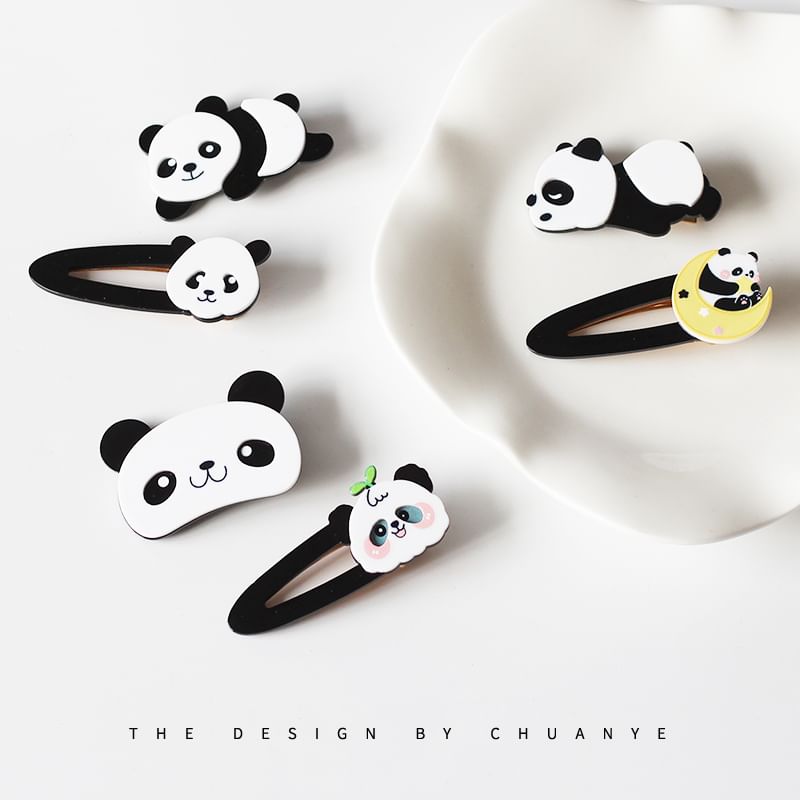 Set of 2: Panda Hair Clip SpreePicky