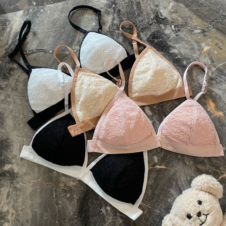 Lace Wireless Bra SpreePicky