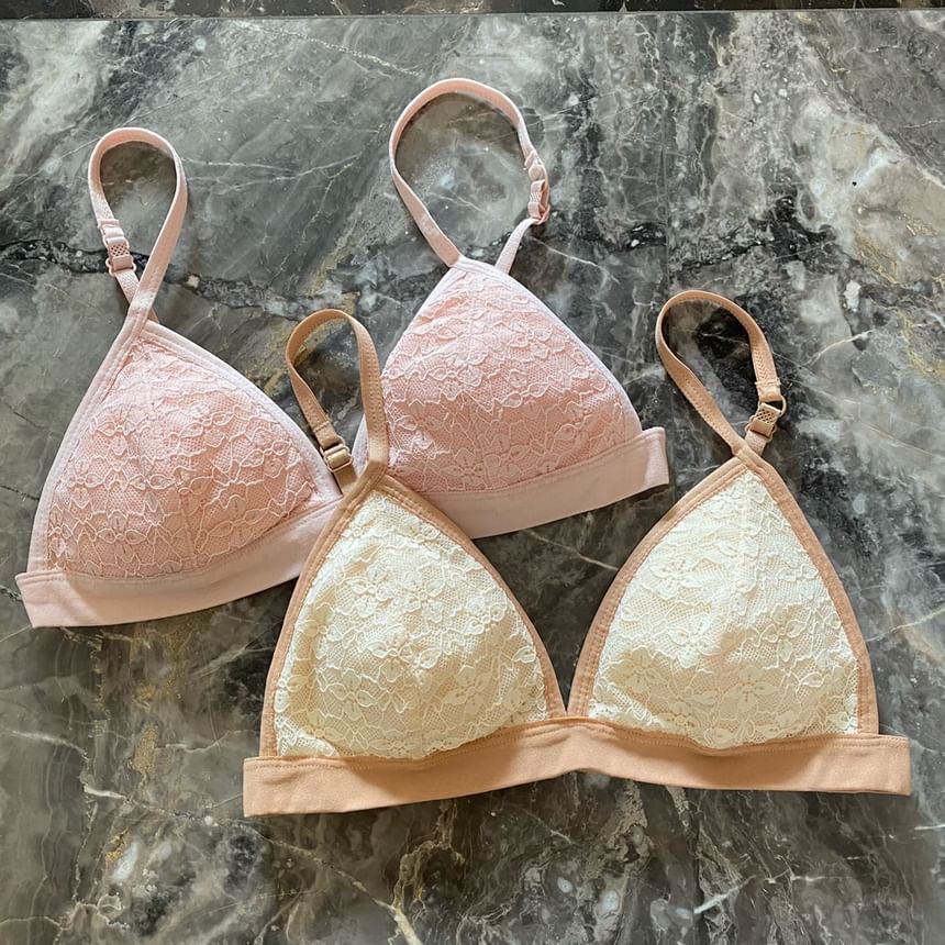 Lace Wireless Bra SpreePicky