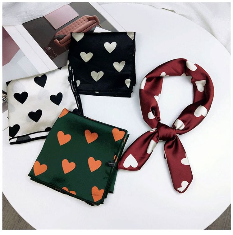 Heart Print Neckerchief SpreePicky