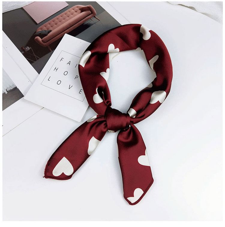 Heart Print Neckerchief SpreePicky