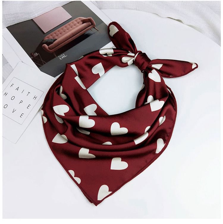 Heart Print Neckerchief SpreePicky