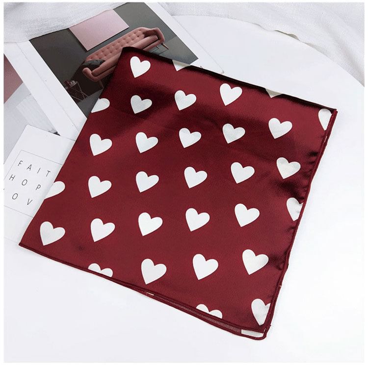 Heart Print Neckerchief SpreePicky