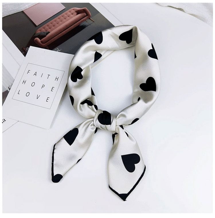 Heart Print Neckerchief SpreePicky