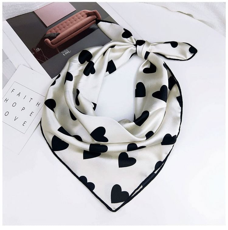 Heart Print Neckerchief SpreePicky