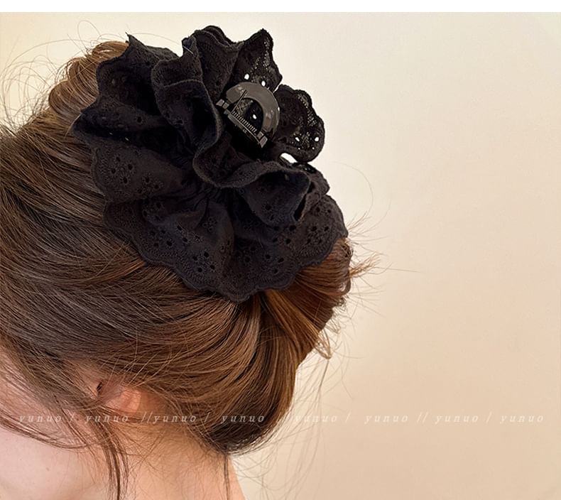 Plain Eyelet Lace Hair Claw SpreePicky