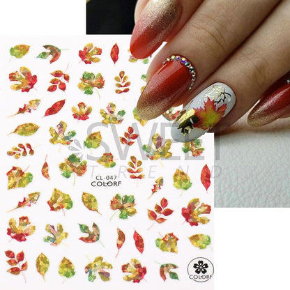 Leaf Nail Art Sticker SpreePicky