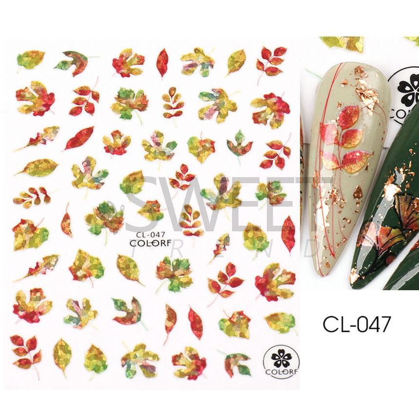 Leaf Nail Art Sticker SpreePicky