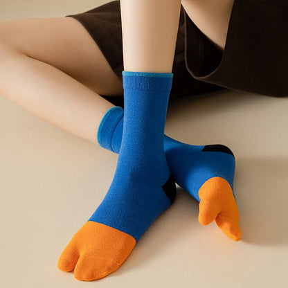 Two Tone Tabi Short Socks SpreePicky